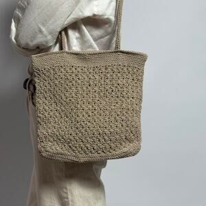 90s boho crochet bag